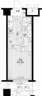 メインステージ赤坂Ⅱの間取り画像