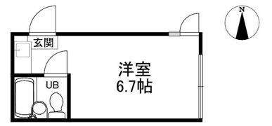 下北沢第1コーポの間取り画像