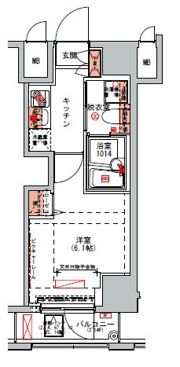 ハーモニーレジデンス山手大塚#002の間取り画像