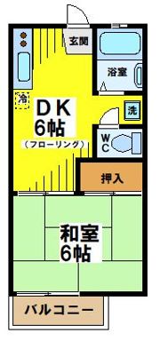 コーポYKの間取り画像