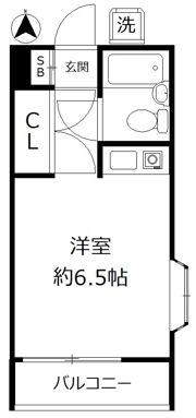 コーポ古川の間取り画像
