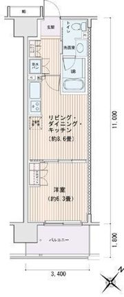 エスティメゾン豊洲レジデンスCの間取り画像