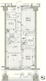 コスモリード西馬込の間取り画像