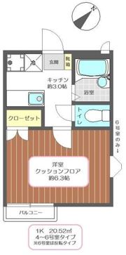 シャンフェルト西落合の間取り画像