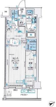 パレステージ杉並松庵の間取り画像
