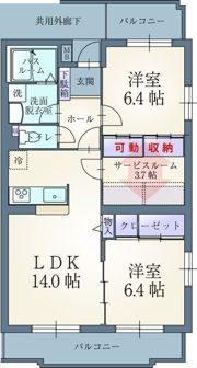 ステージグランブルーの間取り画像