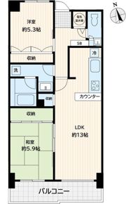 アミ浜田山の間取り画像