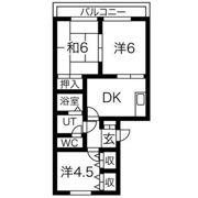 バロネス安東の間取り画像