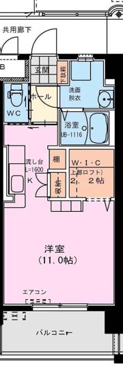 サンライズコートの間取り画像