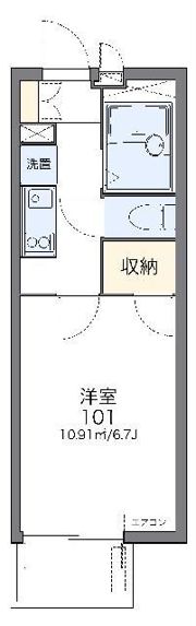 レオパレスライラック久が原の間取り画像