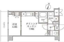 レジディア神楽坂Ⅱの間取り画像