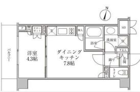 レジディア神楽坂Ⅱの間取り画像