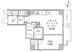 レジディア神楽坂Ⅱの間取り画像