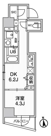 CREATIF秋葉原の間取り画像