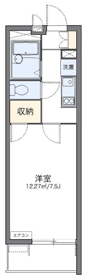 レオパレスシエレ バウムの間取り画像