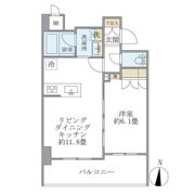 レクシード両国駅前の間取り画像