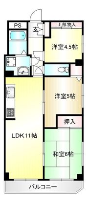 ライオンズマンション宮前平第3B棟の間取り画像