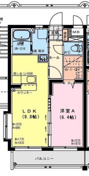 ラフィーネ桜館の間取り画像