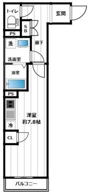 イアース新宿中井の間取り画像