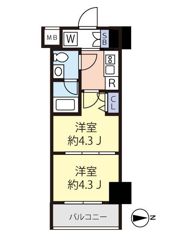 スパシエ蒲田グランドタワーの間取り画像