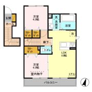 ハイツ宮地の間取り画像