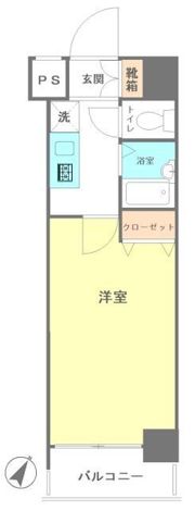 スカイコート神田の間取り画像