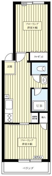 藤和高田馬場コープの間取り画像