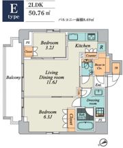 クレストコート文京湯島の間取り画像