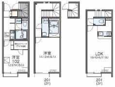 レオパレスエムズ 南阿佐ヶ谷の間取り画像