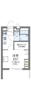 レオパレスクレストの間取り画像