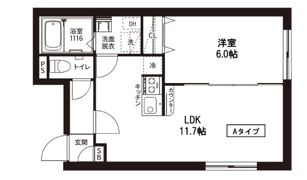 レピュア菊川駅前レジデンスの間取り画像