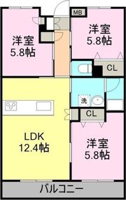 プランドール葵の間取り画像