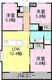 プランドール葵の間取り画像