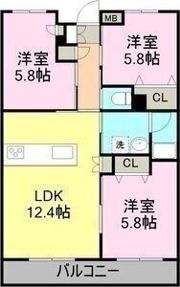 プランドール葵の間取り画像
