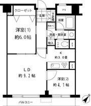 ルシマン月島の間取り画像