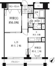ルシマン月島の間取り画像