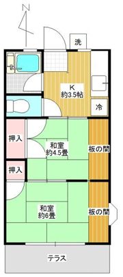 シティーハイム健の間取り画像
