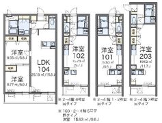 レオネクストエクセルアサヒⅥの間取り画像