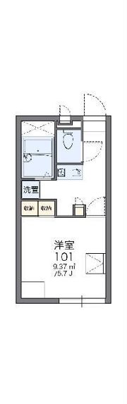 レオパレスエクレールの間取り画像