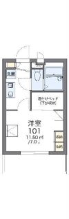 レオパレスフィオーレ石神井台の間取り画像