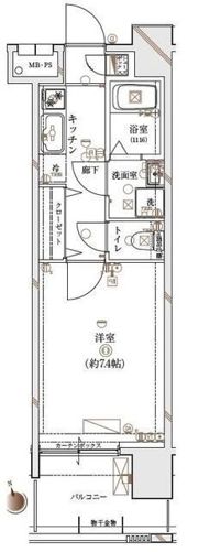 DUARES早稲田の間取り画像