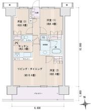 エスティメゾン豊洲レジデンスBの間取り画像