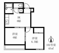レジデンス二方の間取り画像