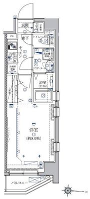 クレイシア菊川の間取り画像