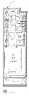 クレイシア菊川の間取り画像