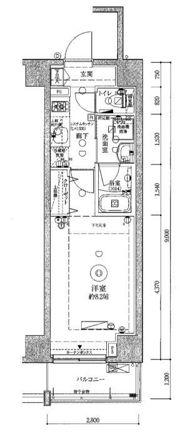 クレヴィスタ門前仲町グランの間取り画像