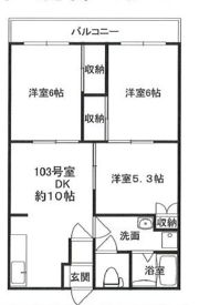 クローバーハイツ桜の間取り画像