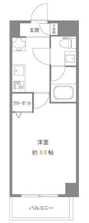 GENOVIA亀戸Ⅳ skygardenの間取り画像