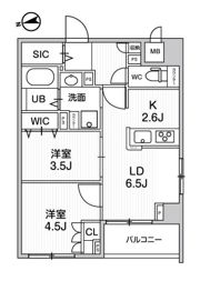 Alivis中野の間取り画像