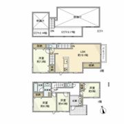 桃井戸建の間取り画像